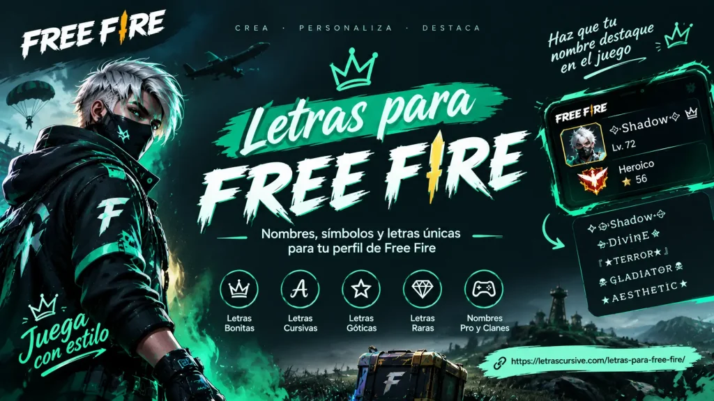 Letras Para Free Fire